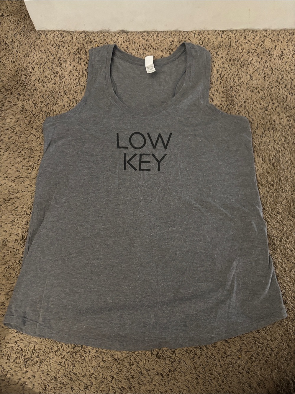 District Gray 'LOW KEY' Scoop Neck Tank